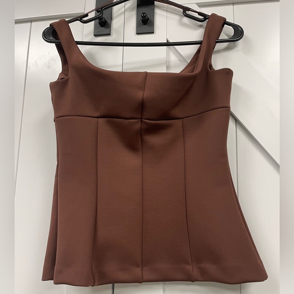 Zara Brown Top - Picture 2 of 5